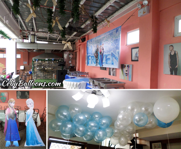Disney Frozen Balloons & Standees at MIO Rooftop