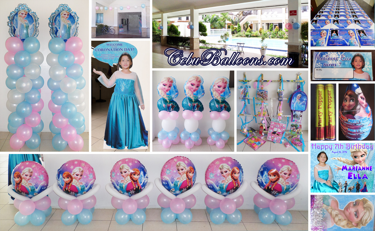 Elsa Frozen Balloon Decoration Party Package At Bayswater