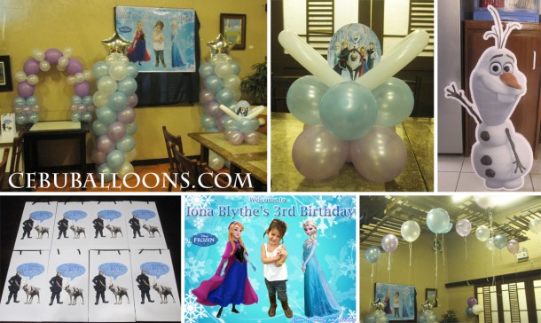 Frozen Theme Decoration at Golden Cowrie (Lahug Branch)