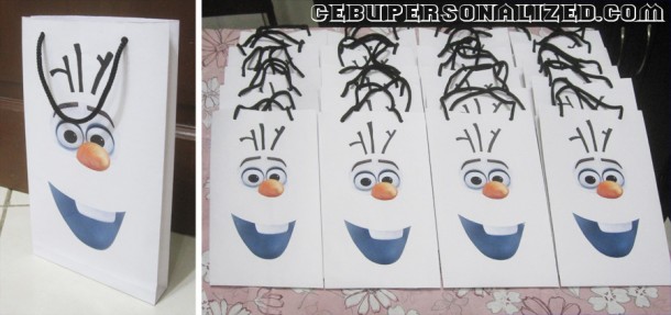 Olaf Frozen Customized Party Bags
