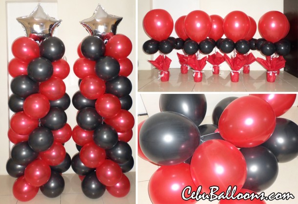 Balloon Decors for  Jake & The Neverland Pirates (Red & Black)