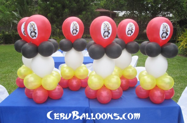 Kung Fu Panda Balloon Centerpieces