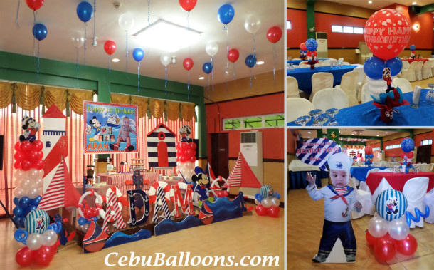 Mickey Mouse the Sailor Theme Decoration Package (Adam) at Hannah's Party Place