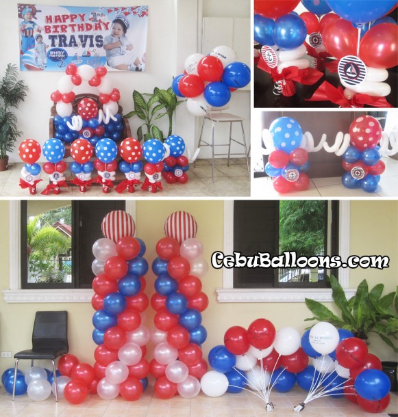 Nautical Theme Balloon Decoration at Greenfield Village Inayawan