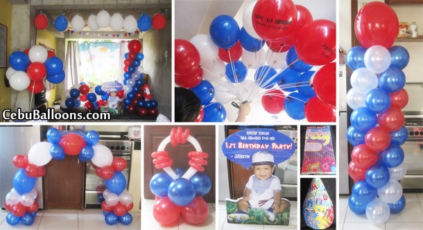 Nautical Theme Balloon Decors at ma Antonia Village (Jarein)