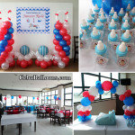 Nautical Theme Christening Decors with Giveaways and Tarp at Ace Penzionne Lapulapu
