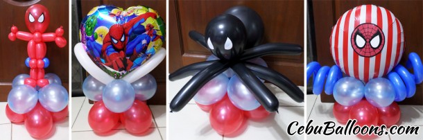 Assorted Spiderman Table Centerpieces