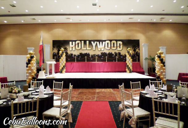 Hollywood Theme Decoration at Waterfront Hotel for Global Achievers Network