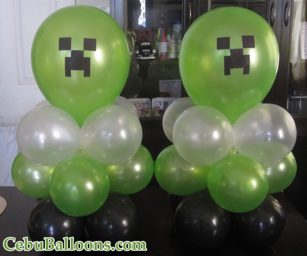 Minecraft Balloon Centerpieces