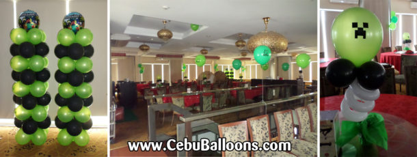 Minecraft Balloon Decoration Package at Choi City Restaurant