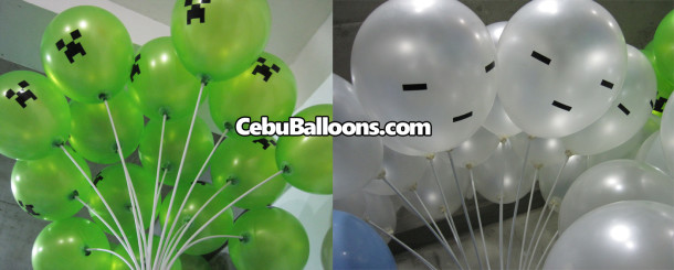 Minecraft Balloons on Stick