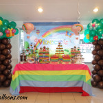 Dessert Buffet & Tree Balloons for a Wonderful Day Theme Double Celebration at Antonio's Place