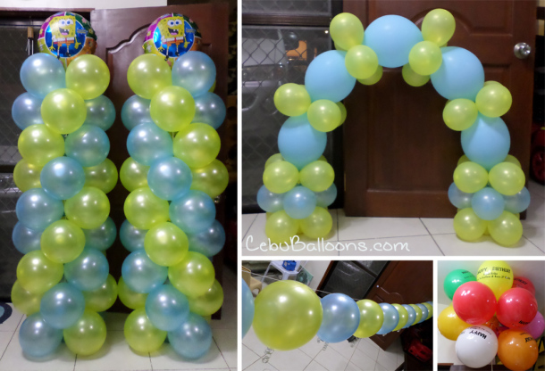 Spongebob Theme Balloon Decors at Mikai's Restaurant