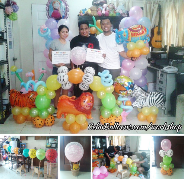 Balloon Decor Workshop for Kris & Julius in Cebu