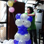 Balloon Decor Workshop - making the column