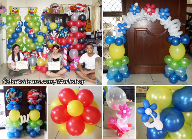 Balloon Decor Workshop with Trainees from Cebu City