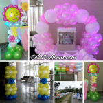 Balloon Decorations for a Sweet 16 Birthday Party at 1016 Condominium