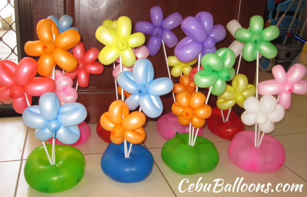 Floral Centerpieces with Water Balloons