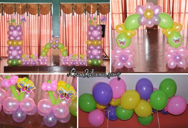 Flowers & Butterfly Theme at Hannah's Building