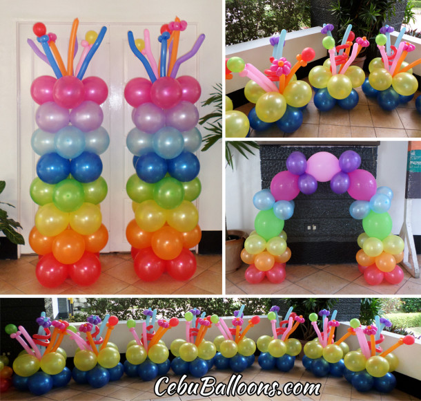 Rainbow Theme Balloon Decors at Vista Grande (Clubhouse)