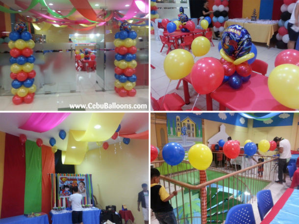 Superman Decorations for Gabriel Zion's 1st Birthday at Playmaze