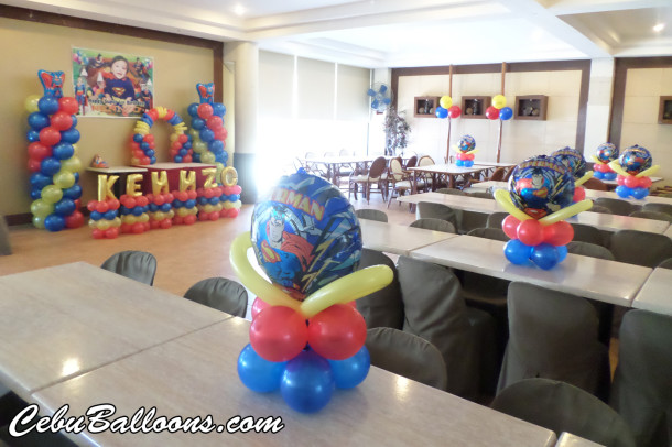 Superman Theme Balloon Decorations at Sugbahan Food Corner