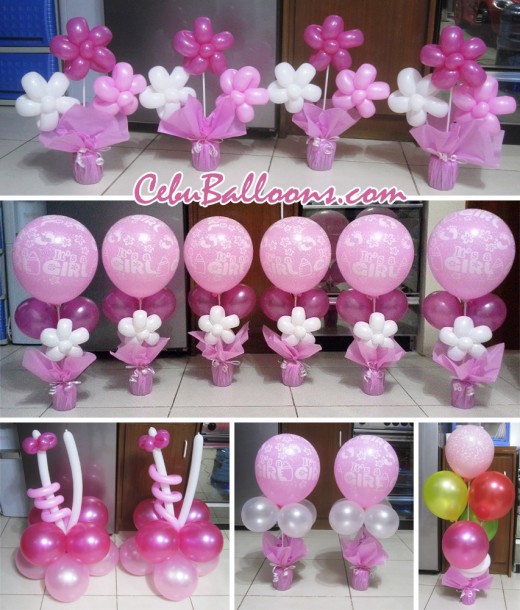 Table Centerpieces Package for a Girl Baptism