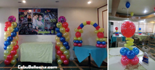 Transformers Balloon Decoration with Tarpaulin at Family Choice Banilad Branch