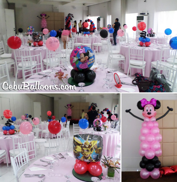 Transformers & Minnie Mouse Double Celebration at Pagsanjan Room in Cafe Laguna