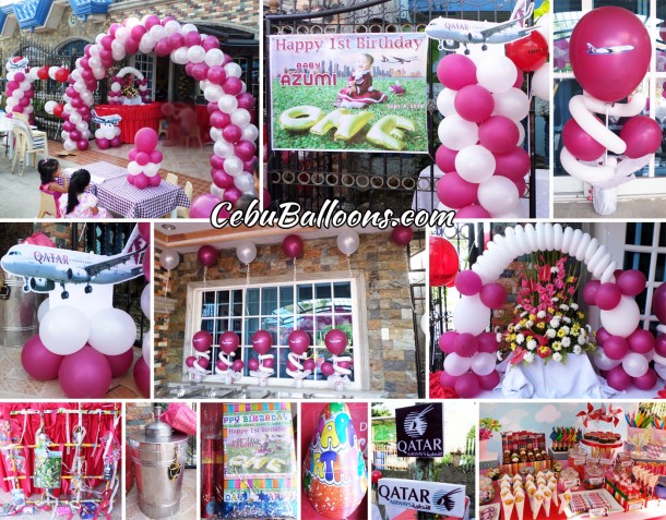 Cabin Crew (Qatar Airways) Balloon Decoration & Kiddie Party Package at Camella Homes Lapulapu