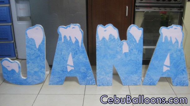 Letter Standee - JANA - Frozen Theme