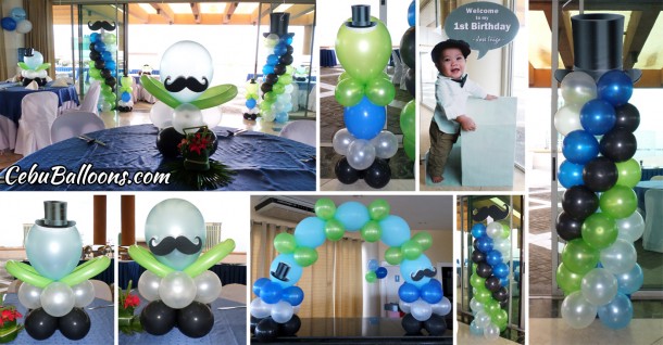 Little Man Balloon Decoration Package at Sugbutel