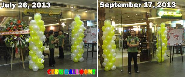 Metallic Balloons at Golden Cowrie (SM Cebu) lasted for Two Months