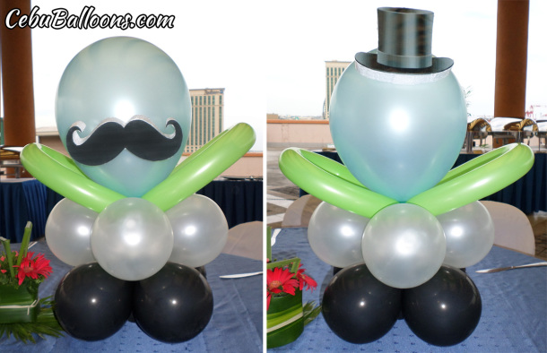 Mr Suave Balloon Centerpieces