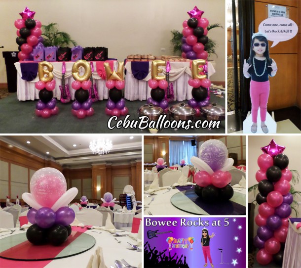 Rockstar Theme Balloon Decroration at Parklane Hotel (Bowee)