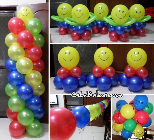 Smiley Theme Balloon Decoration at Meritz Resort Pagsabungan