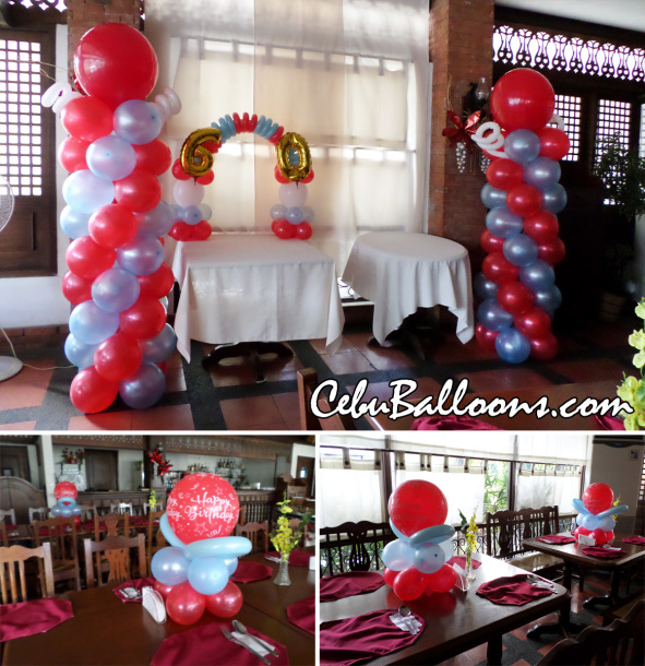 Super Mom (60th Birthday) Balloon Decoration at Patio Isabel