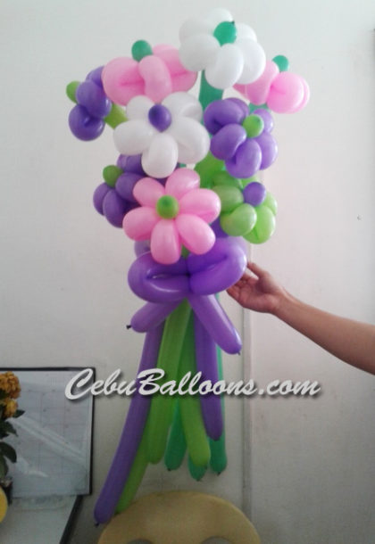 Flower Bouquet using Balloons
