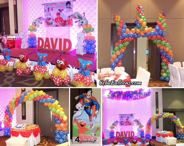 Superman, Casper, Elmo, Olaf Balloon Decoration at Grand Convention Cebu