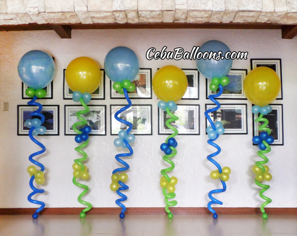 Walkway Balloons (using Twirls) perfect for DOTA theme Birthday