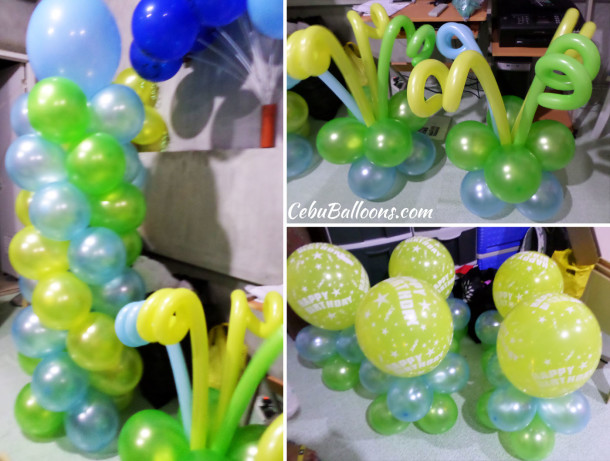 Little Prince Decorations using light-colored Balloons (Budget Decor D)