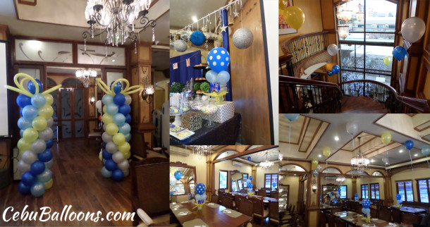 The Little Prince Balloon Decoration for a Christening at Pino Restaurant
