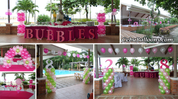 Enchanted Theme Balloon Decoration & Styro for Bubble's 28th Birthday at Gallego Private Resort