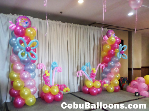 Simple but Beautiful Stage Decoration using Latex & Mylar Balloons