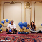 Mark & Lyxa working on the Balloon Decors at Waterfront