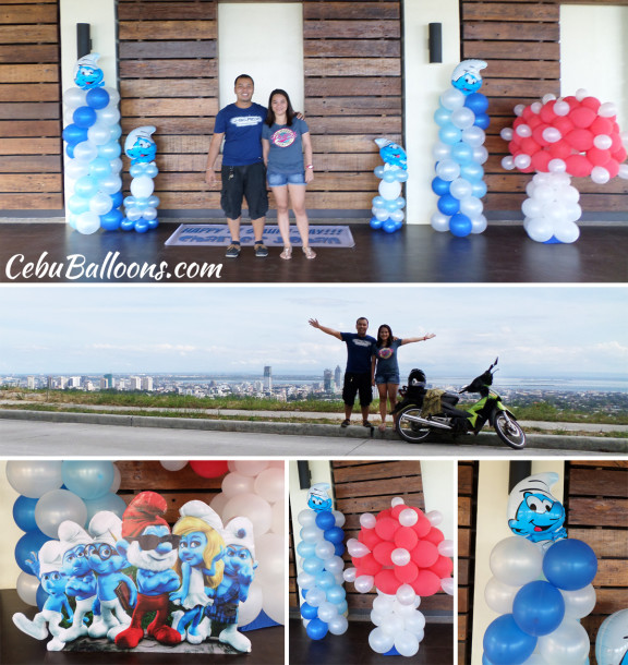 Smurfs theme Balloon Decoration at Monterazzas de Cebu