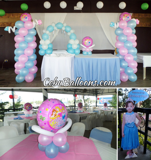 Disney Princess Balloon Decors with Styro Standee at Orosia Food Park Consolacion