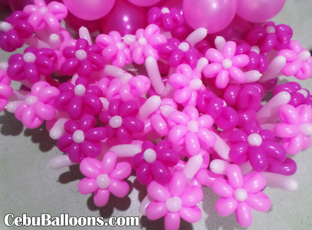 Flowers using Balloons