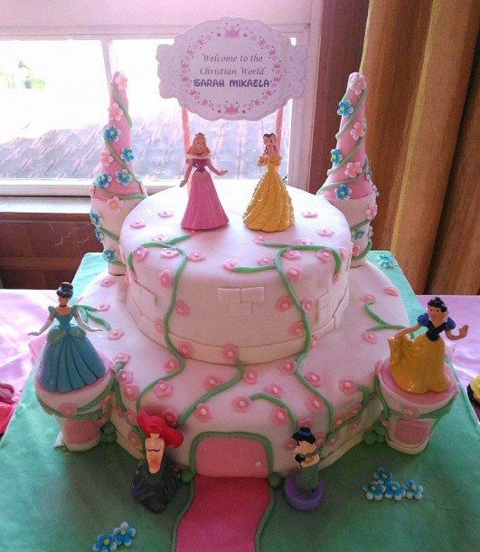 2-Layer Disney Princess Cake