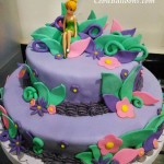 2-Layer Fondant Cake for a Tinkerbell Party